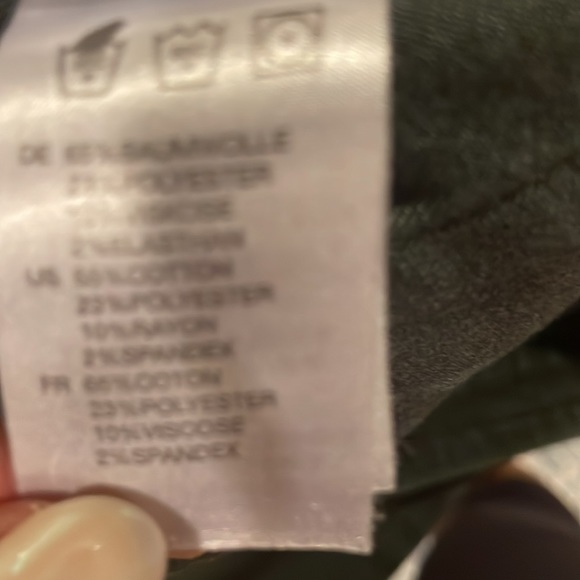 Articles of Society army green stretchy skinny raw hem jeans size 27 - Picture 10 of 10